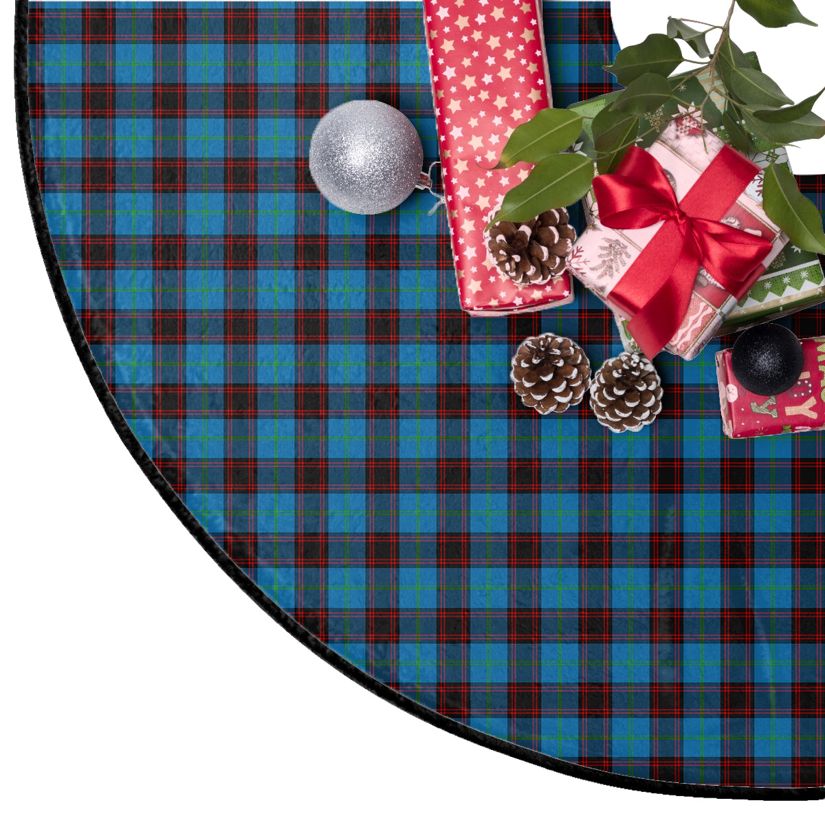 Home Ancient Tartan Plaid Christmas Tree Skirt