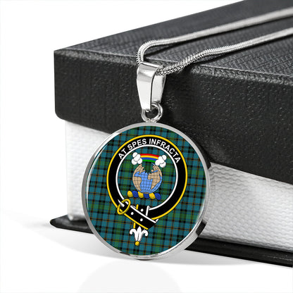 Hope Vere Ancient Tartan Crest Circle Necklace