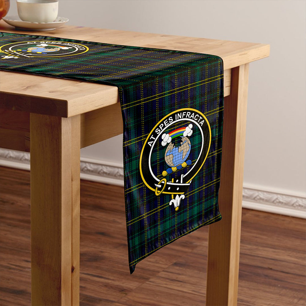 Hope Vere Modern Tartan Crest Table Runner