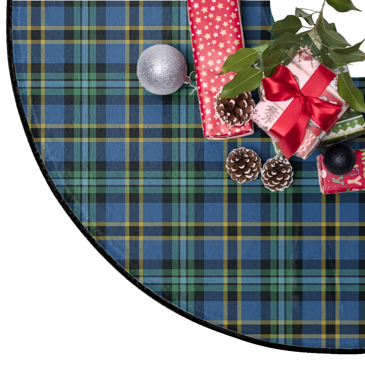 Hope Tartan Plaid Christmas Tree Skirt