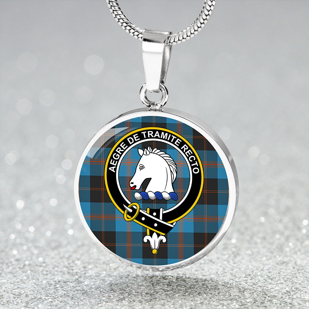 Horsburgh Tartan Crest Circle Necklace