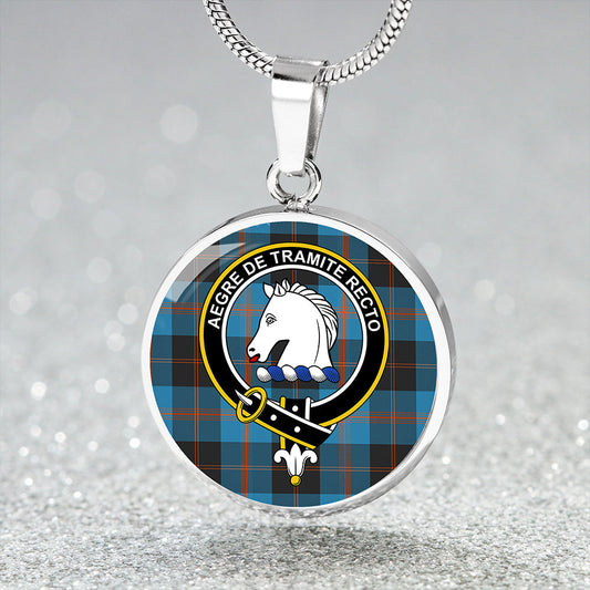 Horsburgh Tartan Crest Circle Necklace