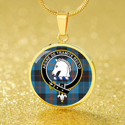 Horsburgh Tartan Crest Circle Necklace