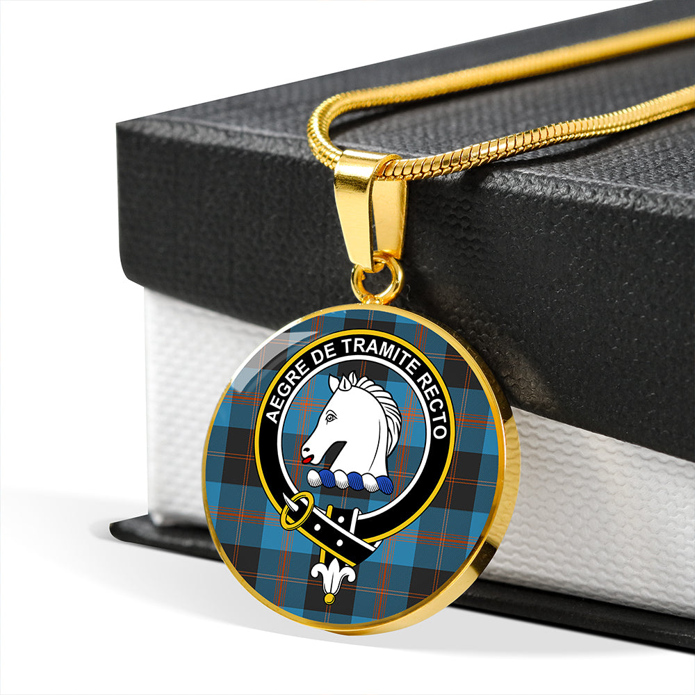 Horsburgh Tartan Crest Circle Necklace