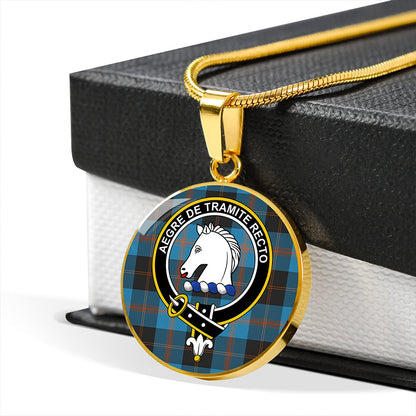 Horsburgh Tartan Crest Circle Necklace