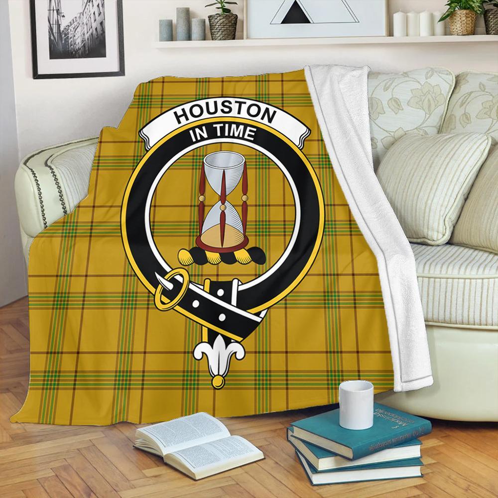 Houston Tartan Crest Premium Blanket