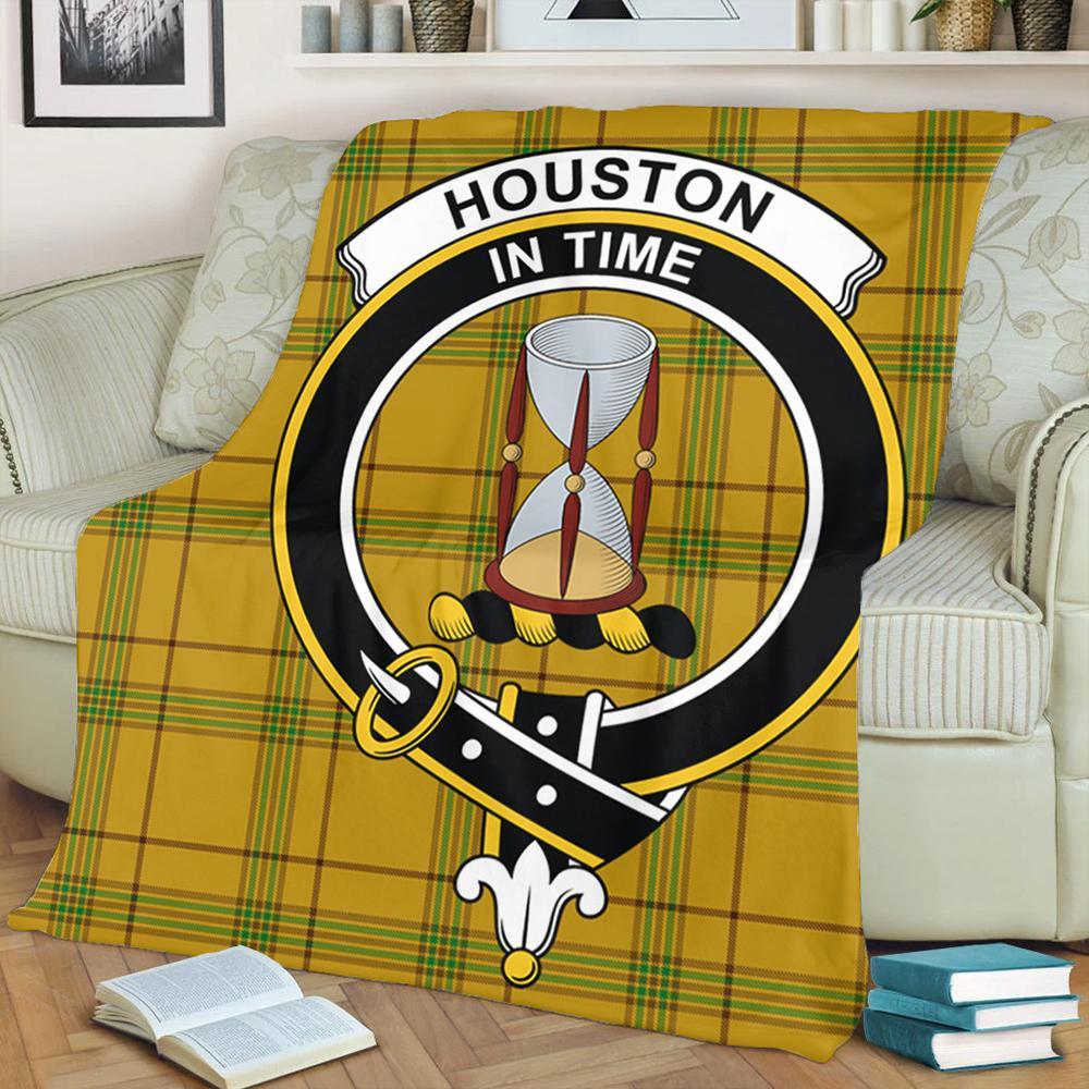 Houston Tartan Crest Premium Blanket