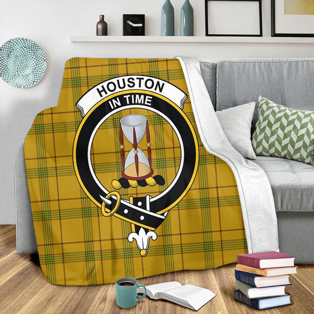 Houston Tartan Crest Premium Blanket