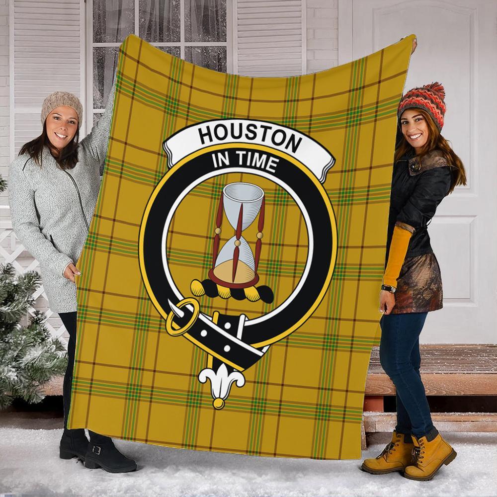 Houston Tartan Crest Premium Blanket