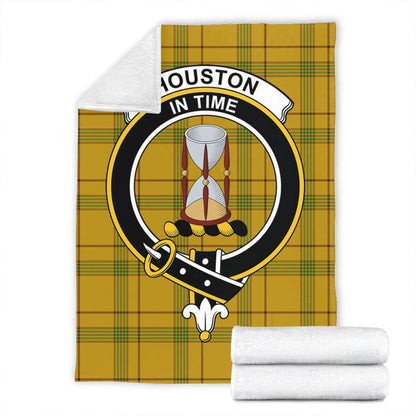 Houston Tartan Crest Premium Blanket