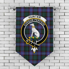 Hunter Modern Tartan Crest Gonfalon