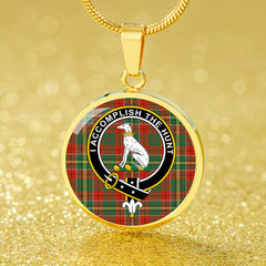 Hunter USA (Michael USA) Ancient Tartan Crest Circle Necklace