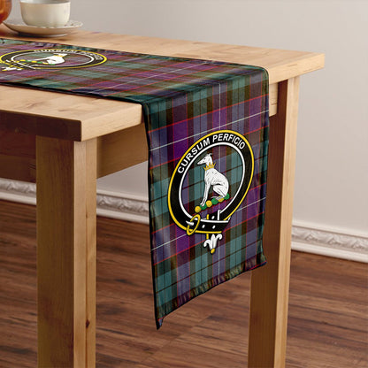 Hunter Weathered Tartan Crest Table Runner