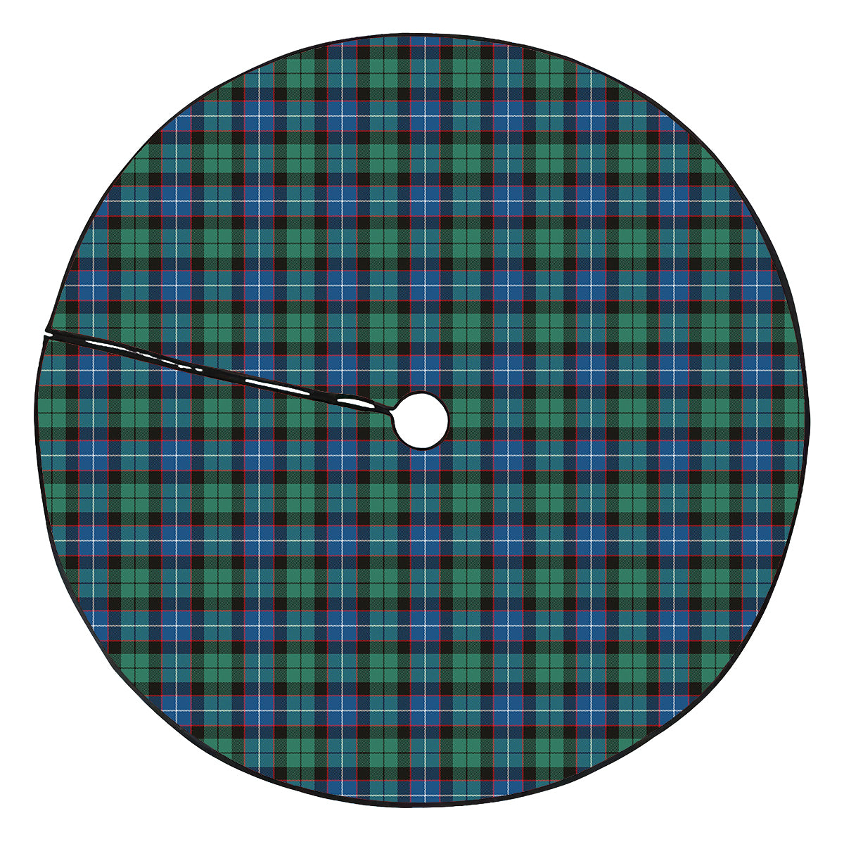 Hunter Ancient Tartan Plaid Christmas Tree Skirt