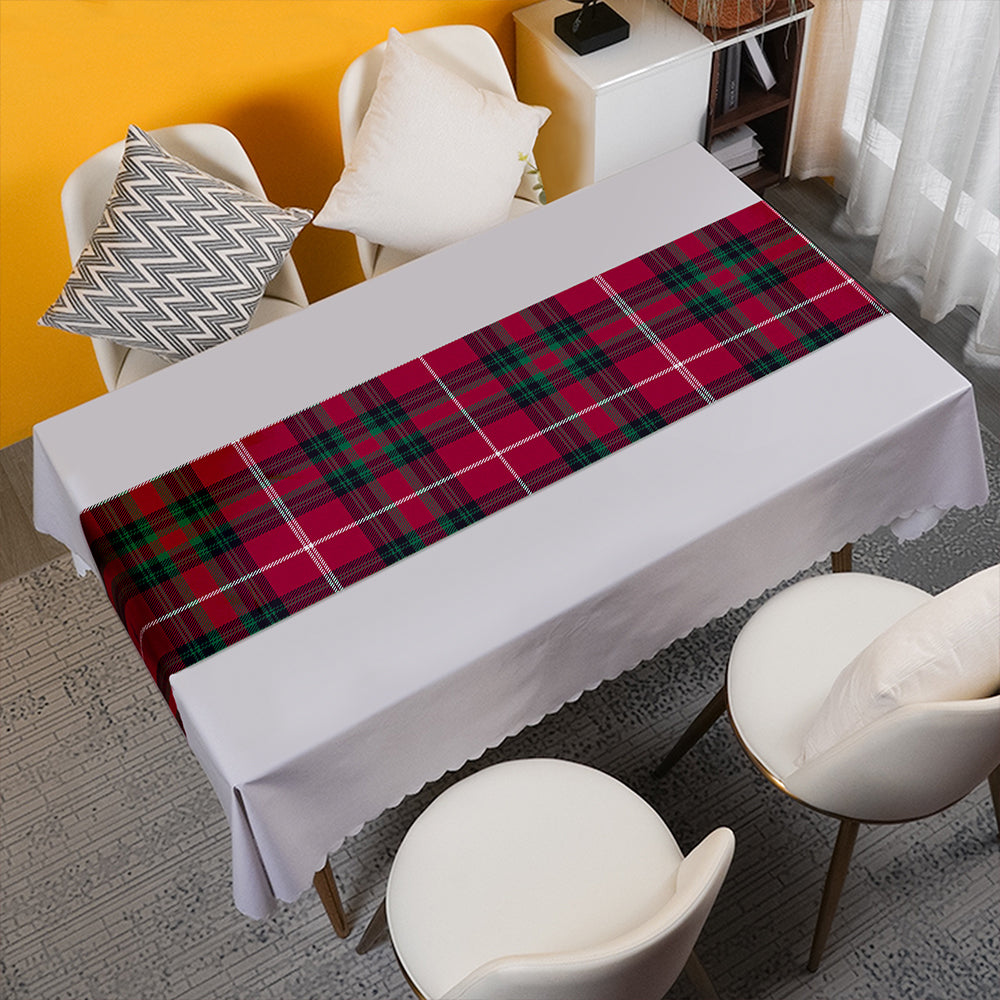 Hunter of Bute (Hunter Maroon) Modern Tartan Crest Table Runner