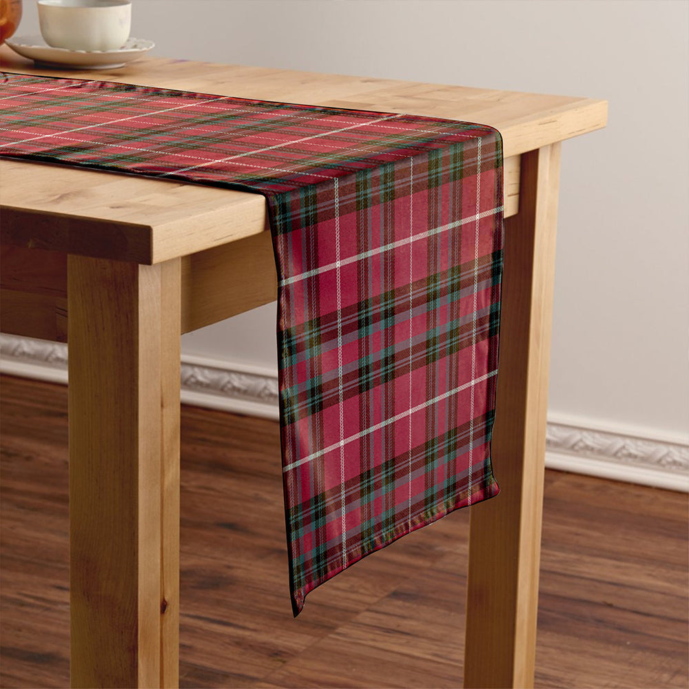 Hunter of Bute (Hunter Maroon) Weathered Tartan Crest Table Runner