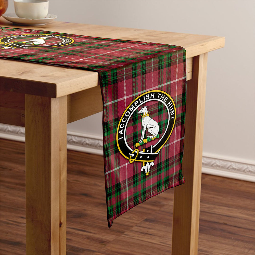 Hunter of Bute (Michael Maroon) Ancient Tartan Crest Table Runner