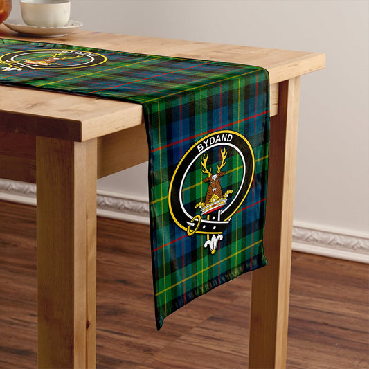 Huntly Gordon Gathering 2000 Modern Tartan Crest Table Runner