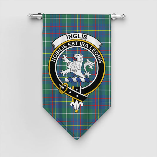 Inglis Ancient Tartan Crest Gonfalon