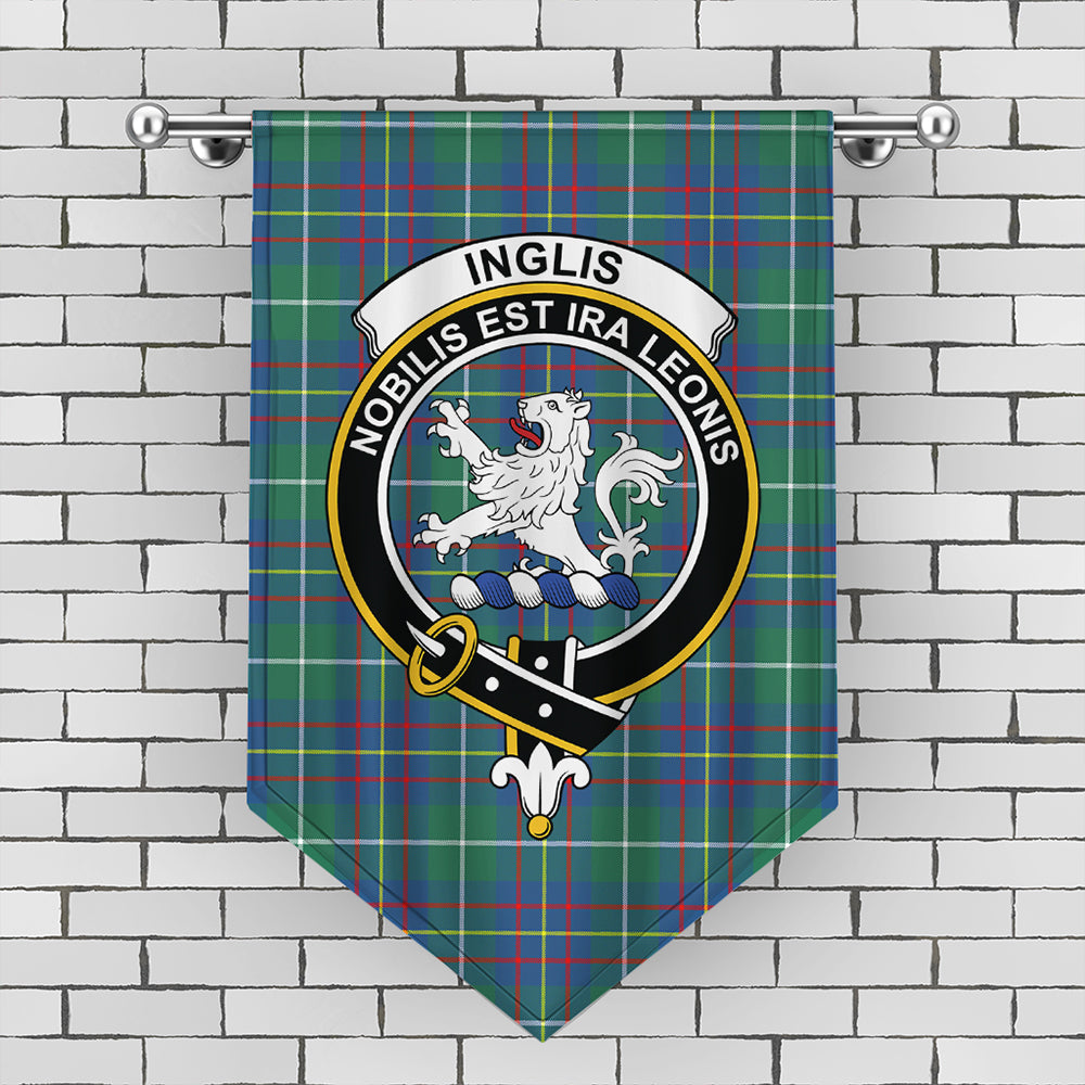 Inglis Ancient Tartan Crest Gonfalon