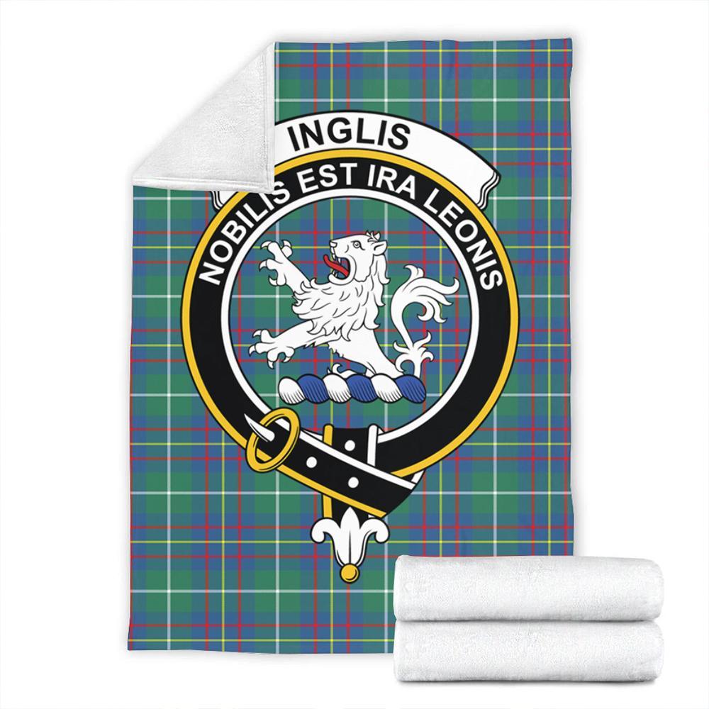 Inglis Ancient Tartan Crest Premium Blanket