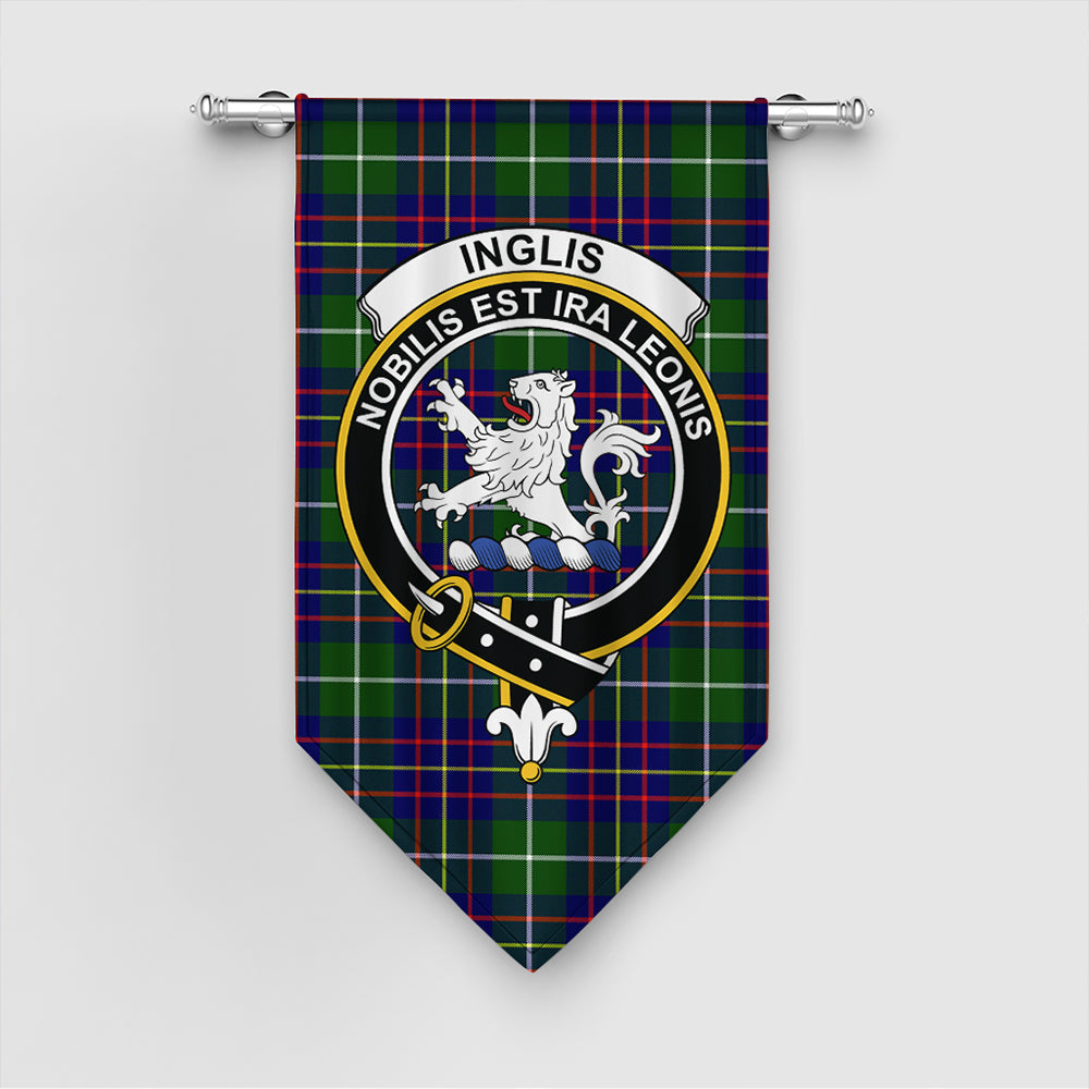 Inglis Modern Tartan Crest Gonfalon