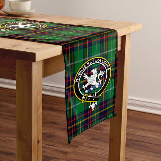 Inglis Modern Tartan Crest Table Runner