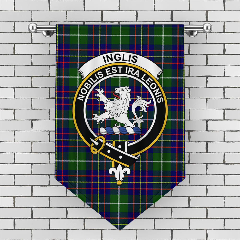 Inglis Modern Tartan Crest Gonfalon