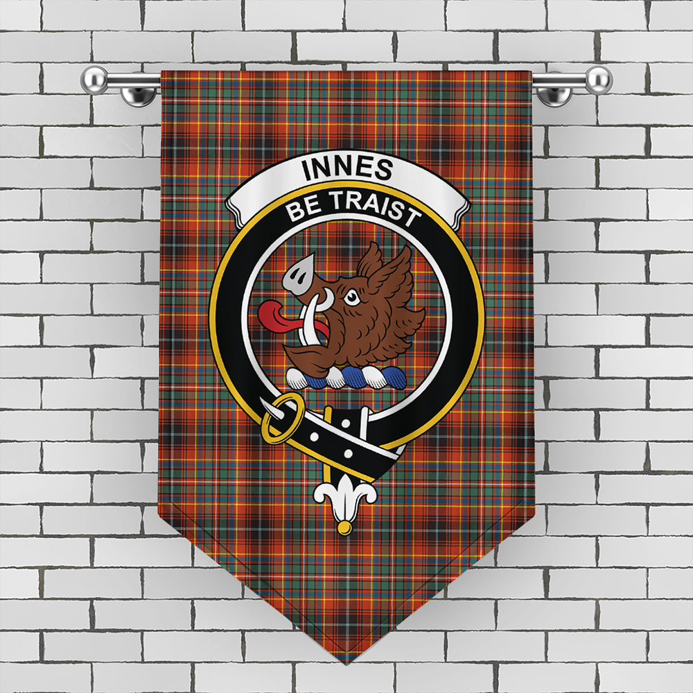 Innes Ancient Tartan Crest Gonfalon