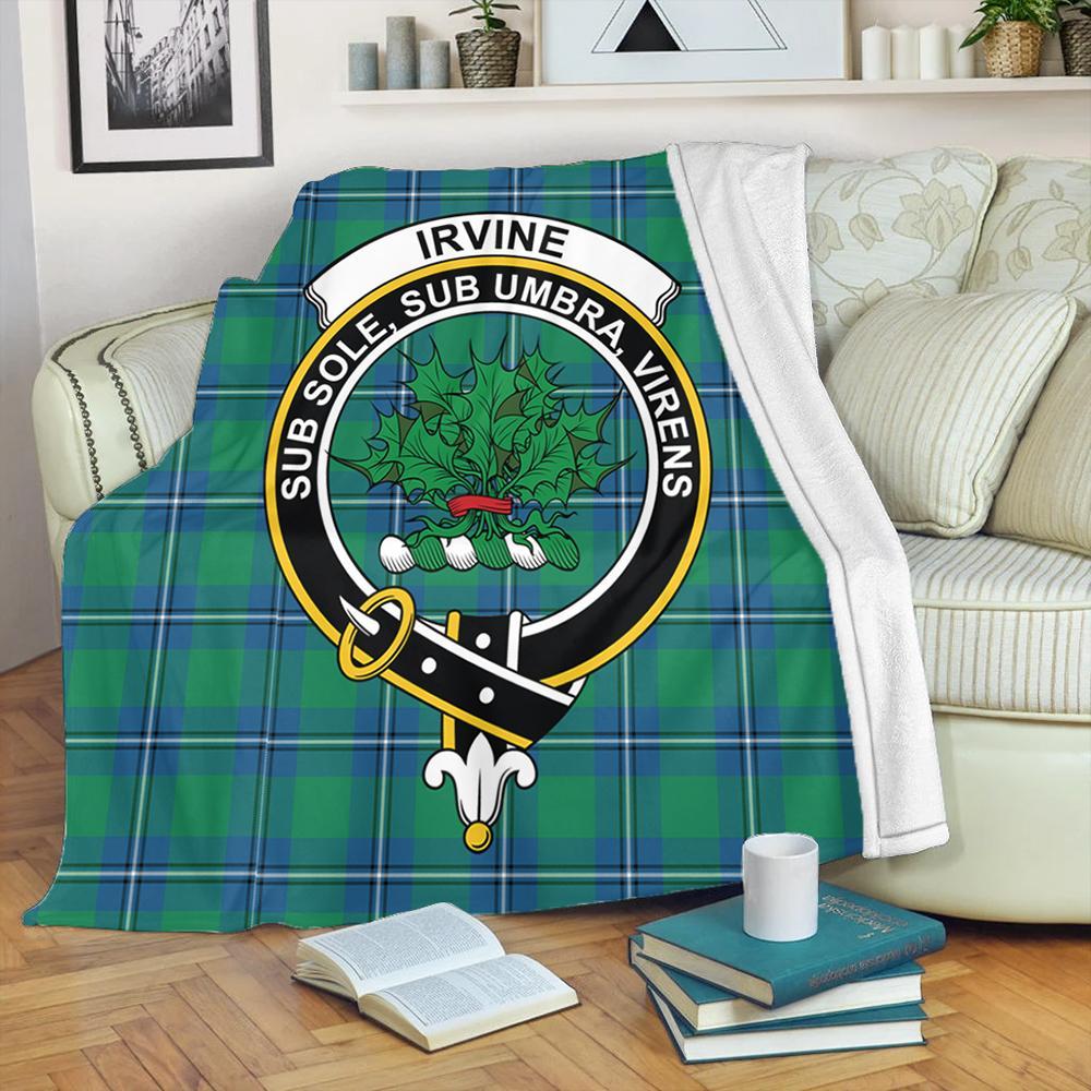 Irvine Ancient Tartan Crest Premium Blanket