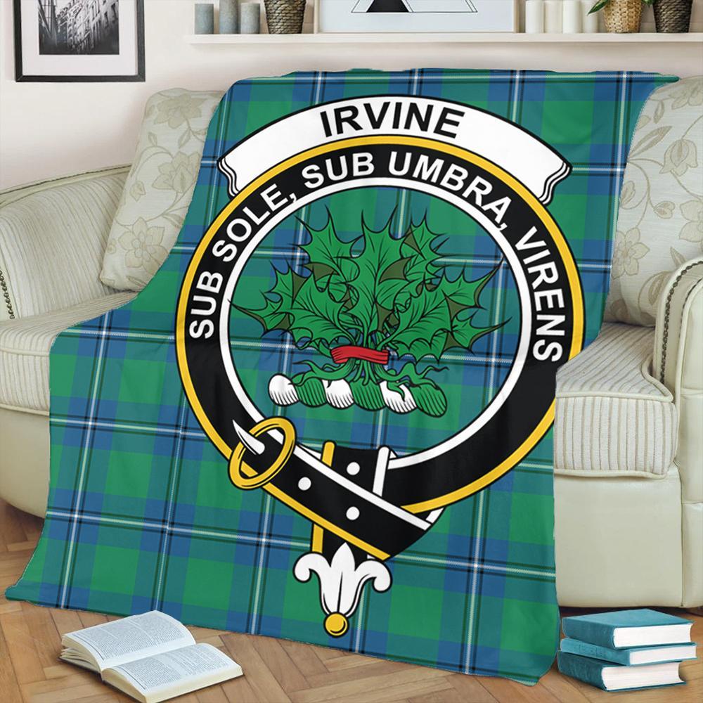 Irvine Ancient Tartan Crest Premium Blanket