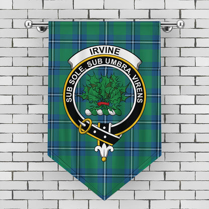 Irvine Ancient Tartan Crest Gonfalon