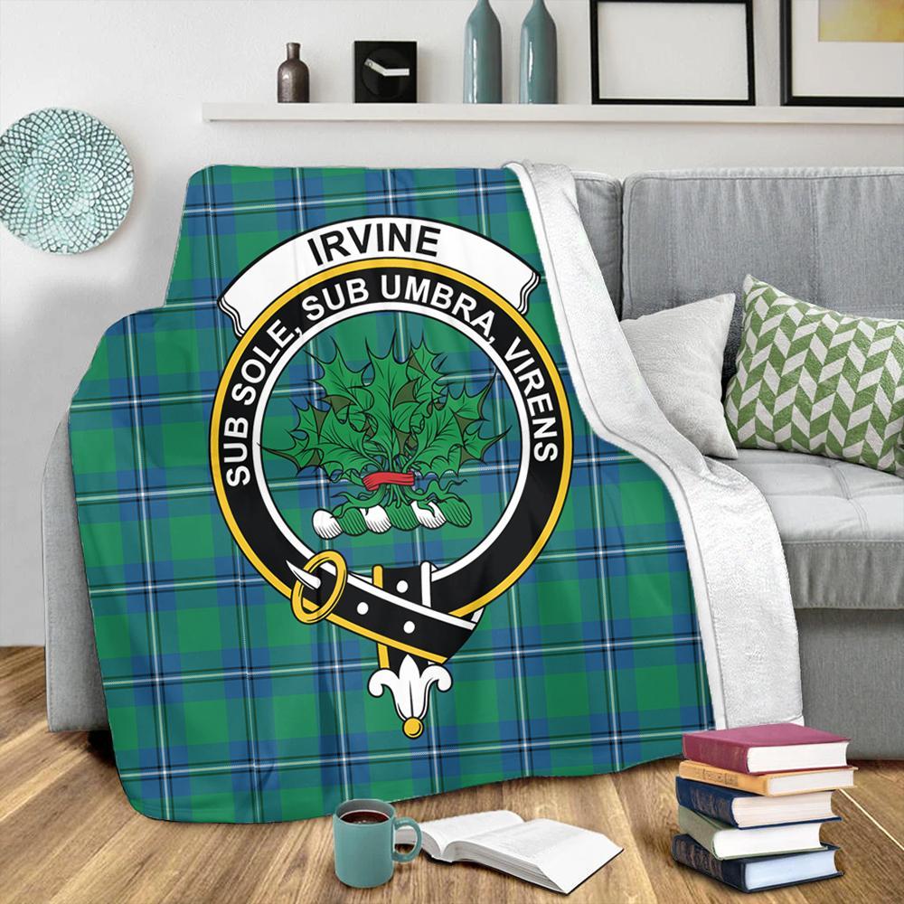 Irvine Ancient Tartan Crest Premium Blanket