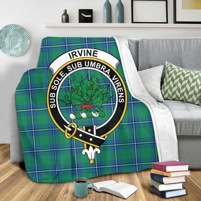 Irvine Ancient Tartan Crest Premium Blanket