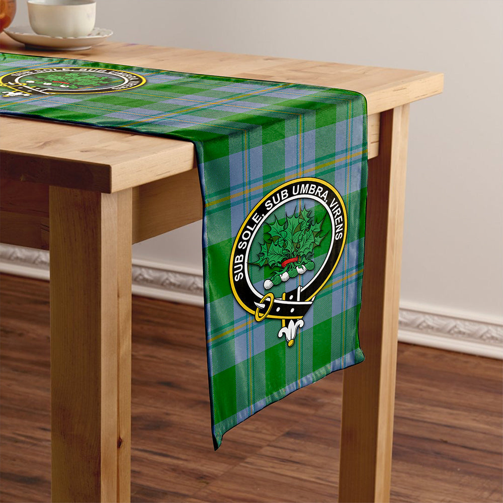 Irvine of Bonshaw Ancient Tartan Crest Table Runner