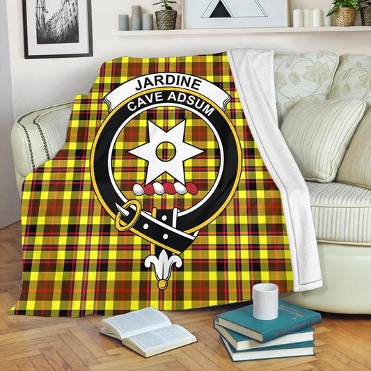 Jardine Tartan Crest Premium Blanket