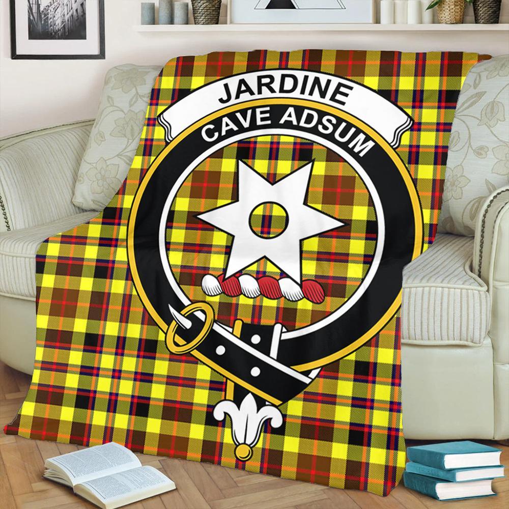 Jardine Tartan Crest Premium Blanket