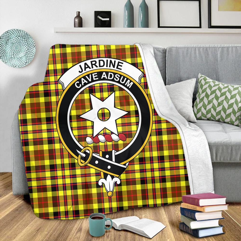 Jardine Tartan Crest Premium Blanket