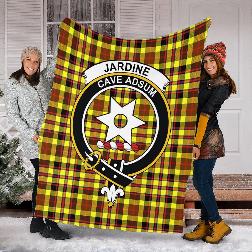 Jardine Tartan Crest Premium Blanket