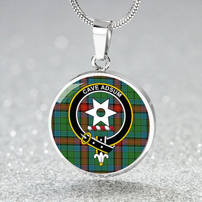 Jardine Dress Ancient Tartan Crest Circle Necklace