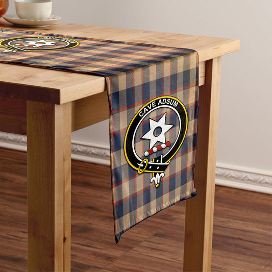 Jardine of Castlemilk Weathered Tartan Crest Table Runner