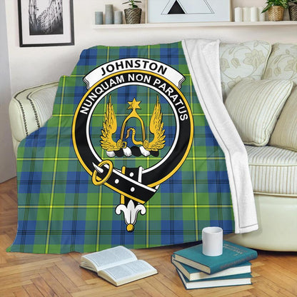 Johnston Ancient Tartan Crest Premium Blanket