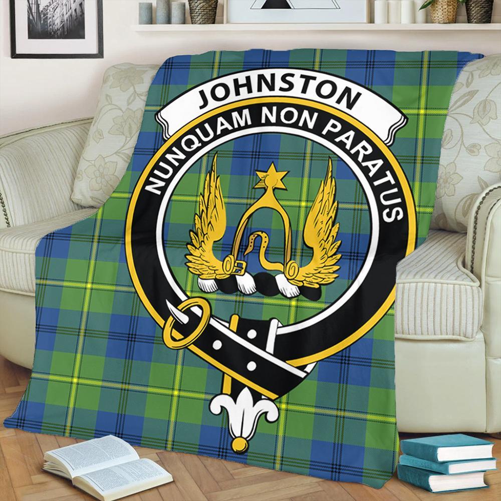 Johnston Ancient Tartan Crest Premium Blanket