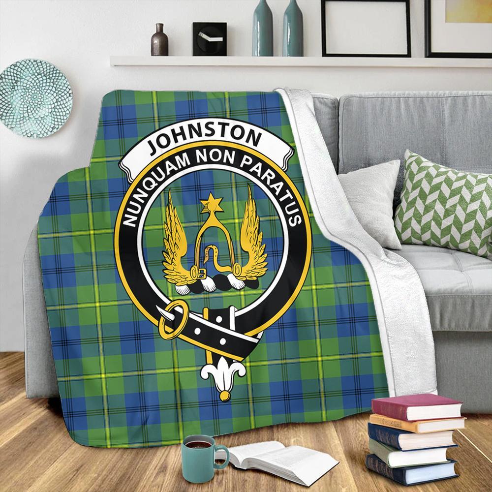 Johnston Ancient Tartan Crest Premium Blanket