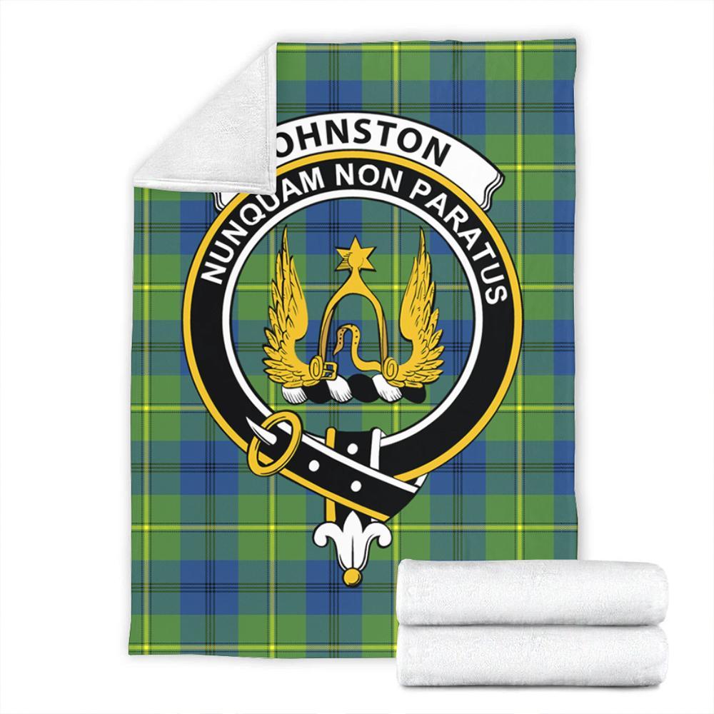 Johnston Ancient Tartan Crest Premium Blanket