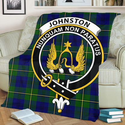 Johnston Modern Tartan Crest Premium Blanket