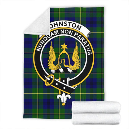 Johnston Modern Tartan Crest Premium Blanket