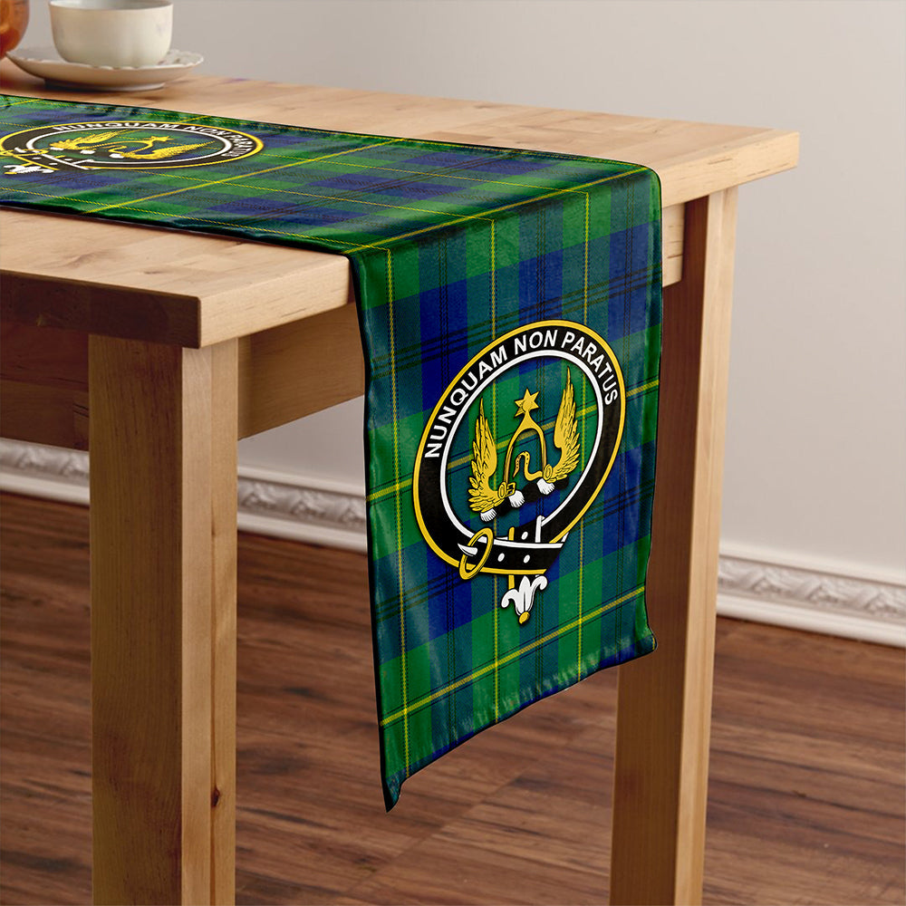 Johnstone (Johnson) Modern Tartan Crest Table Runner