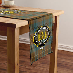 Johnstone (Johnson) Weathered Tartan Crest Table Runner