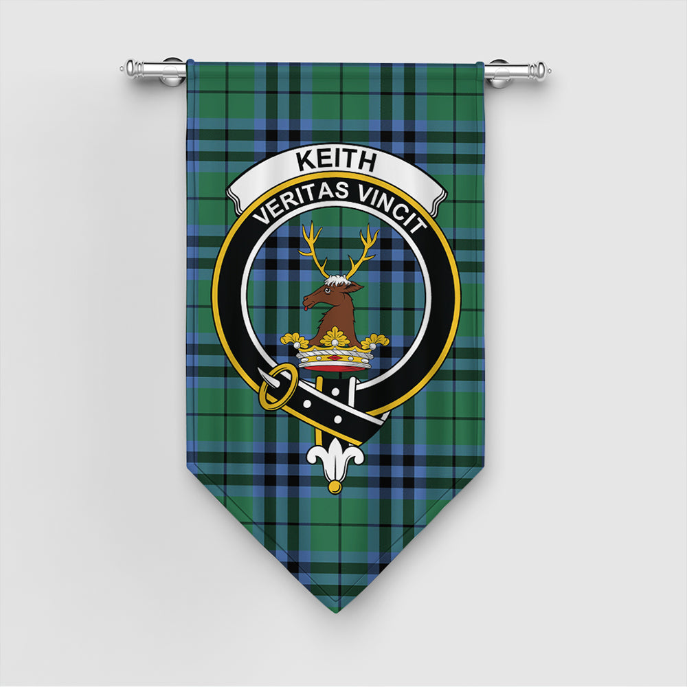 Keith Ancient Tartan Crest Gonfalon